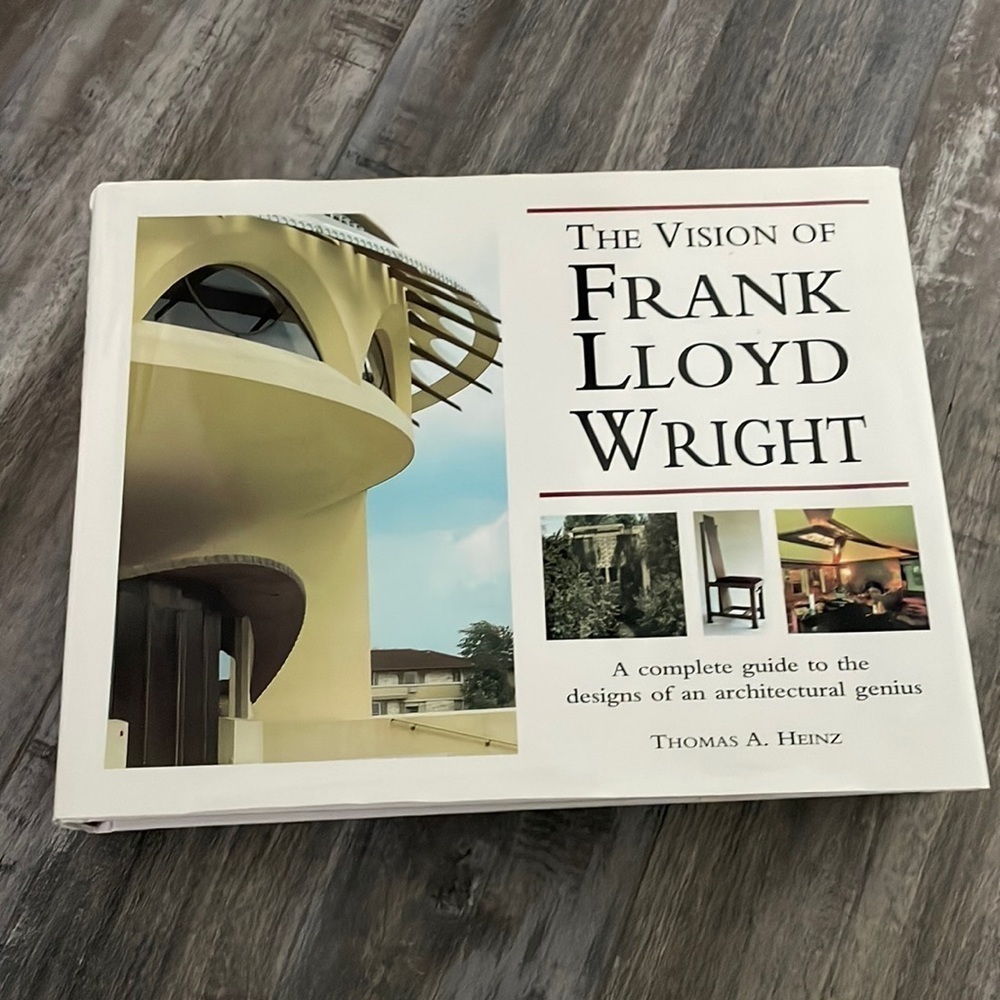 The Vision of Frank Lloyd Wright Hardcover Book